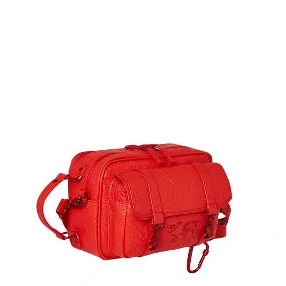 Authentic Sprayground JAMES FIRST CLASS RUBY RED CROSSBODY NWT - Picture 3 of 6